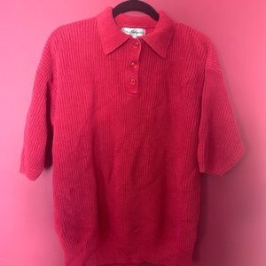 NORM THOMPSON RED SHIRT/SWEATER VEST